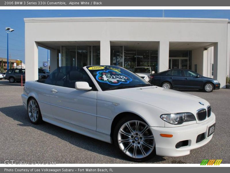 Alpine White / Black 2006 BMW 3 Series 330i Convertible