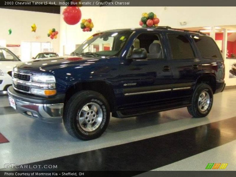Indigo Blue Metallic / Gray/Dark Charcoal 2003 Chevrolet Tahoe LS 4x4