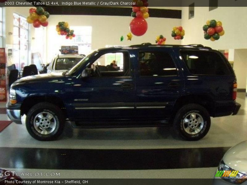 Indigo Blue Metallic / Gray/Dark Charcoal 2003 Chevrolet Tahoe LS 4x4