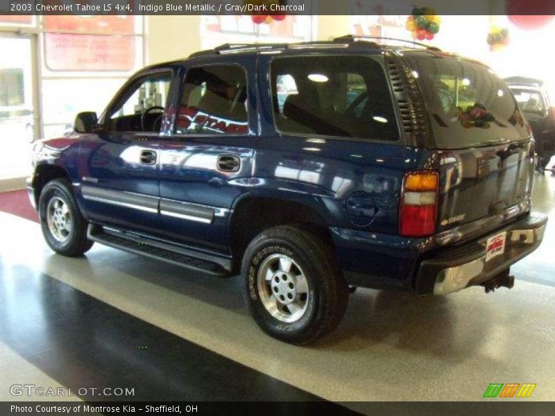 Indigo Blue Metallic / Gray/Dark Charcoal 2003 Chevrolet Tahoe LS 4x4