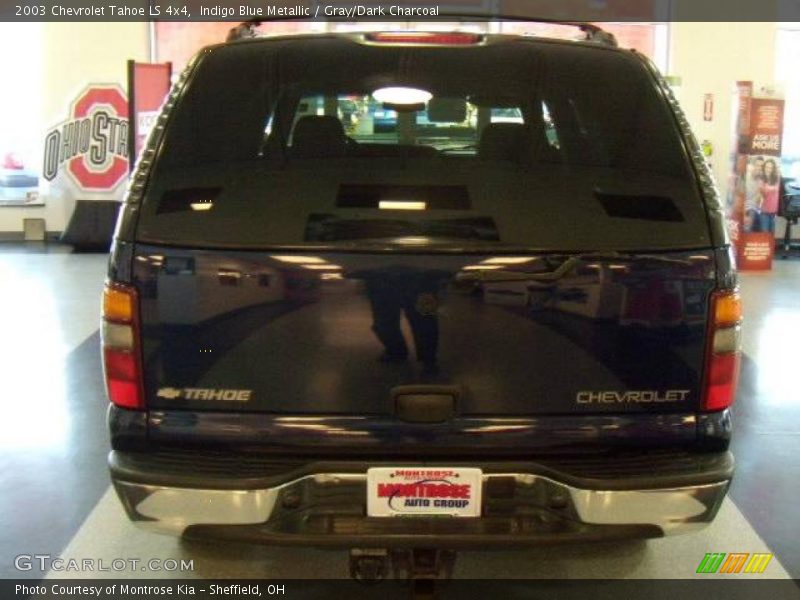 Indigo Blue Metallic / Gray/Dark Charcoal 2003 Chevrolet Tahoe LS 4x4