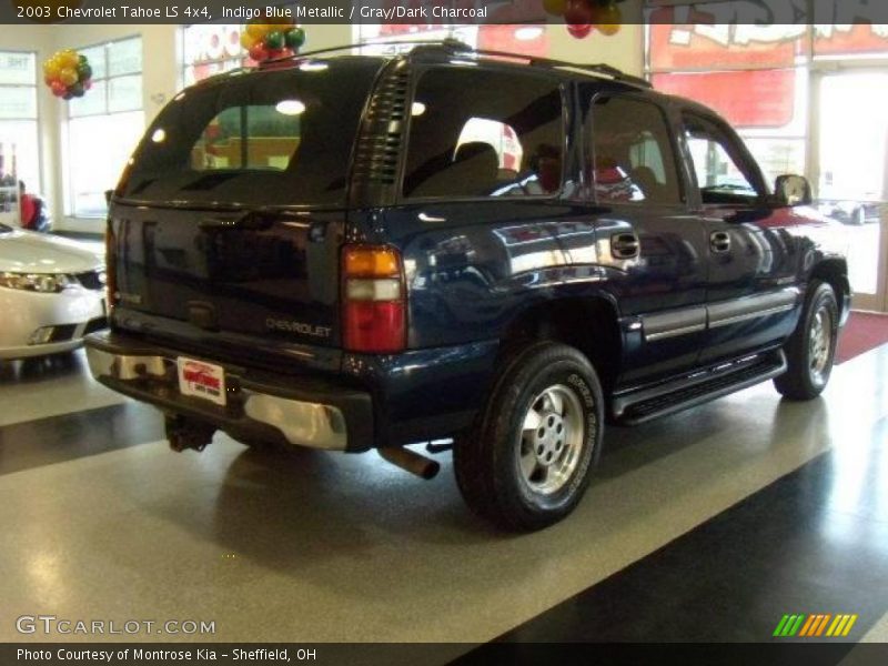 Indigo Blue Metallic / Gray/Dark Charcoal 2003 Chevrolet Tahoe LS 4x4