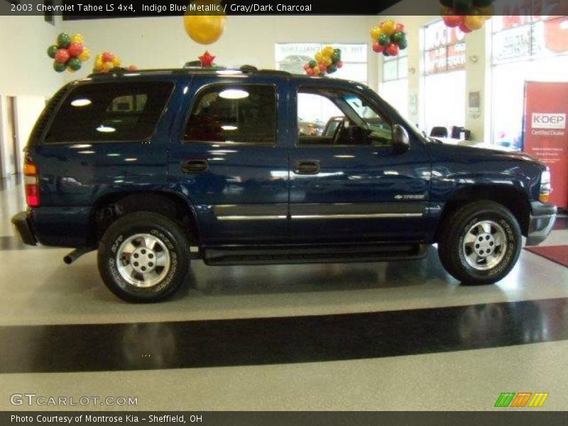 Indigo Blue Metallic / Gray/Dark Charcoal 2003 Chevrolet Tahoe LS 4x4