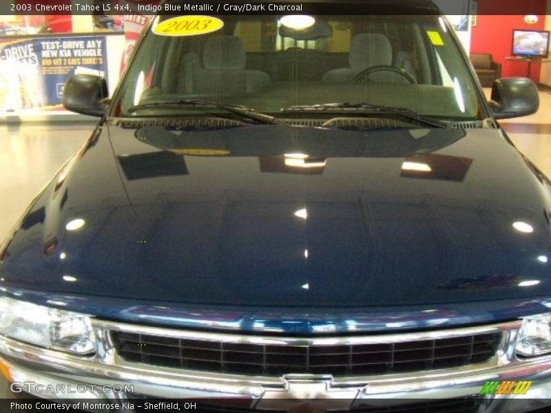 Indigo Blue Metallic / Gray/Dark Charcoal 2003 Chevrolet Tahoe LS 4x4