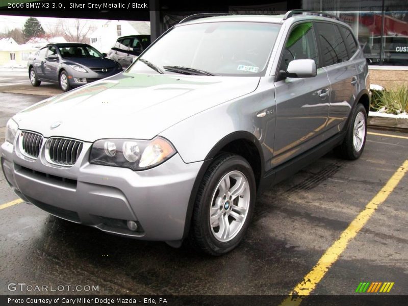 Silver Grey Metallic / Black 2006 BMW X3 3.0i