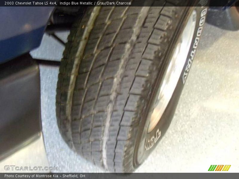 Indigo Blue Metallic / Gray/Dark Charcoal 2003 Chevrolet Tahoe LS 4x4