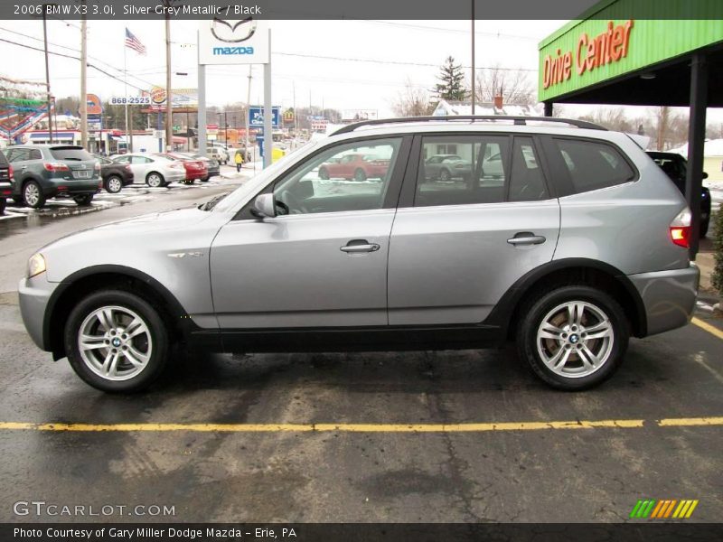 Silver Grey Metallic / Black 2006 BMW X3 3.0i