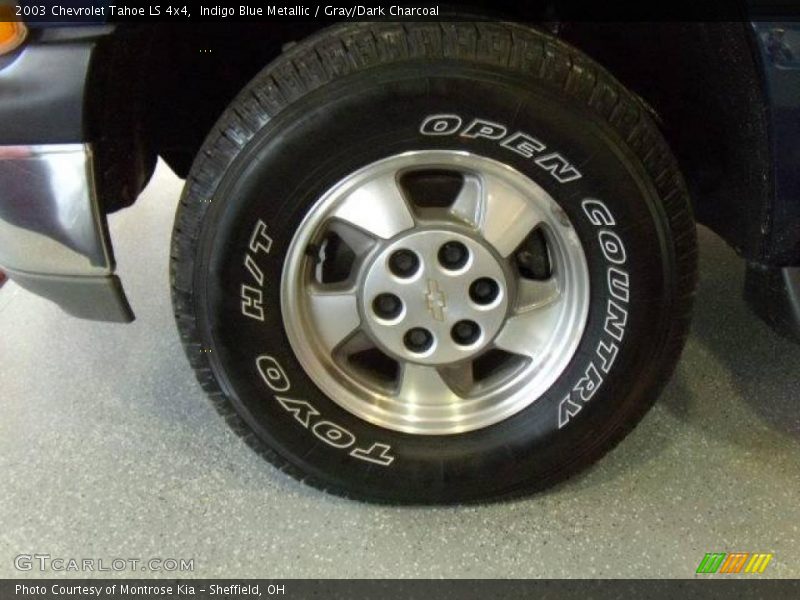Indigo Blue Metallic / Gray/Dark Charcoal 2003 Chevrolet Tahoe LS 4x4