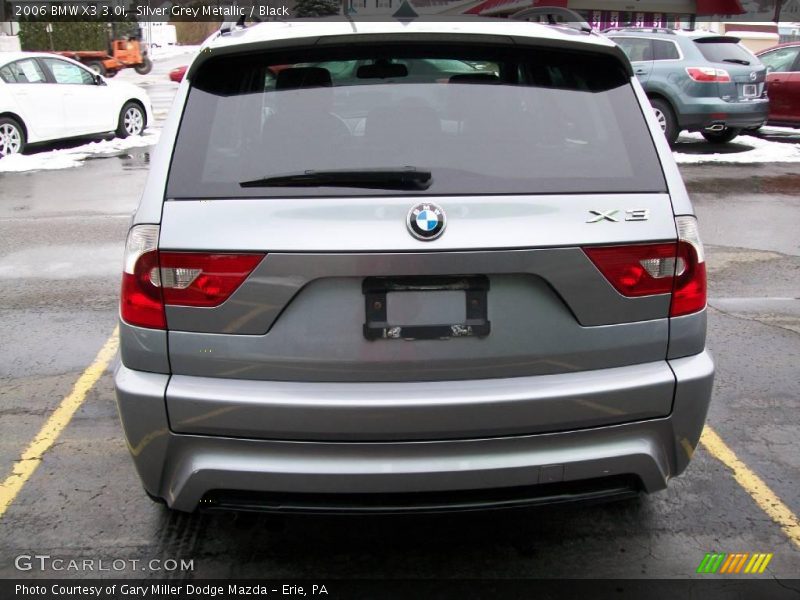 Silver Grey Metallic / Black 2006 BMW X3 3.0i