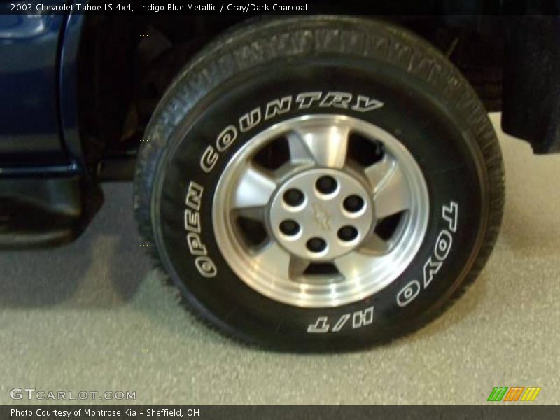 Indigo Blue Metallic / Gray/Dark Charcoal 2003 Chevrolet Tahoe LS 4x4