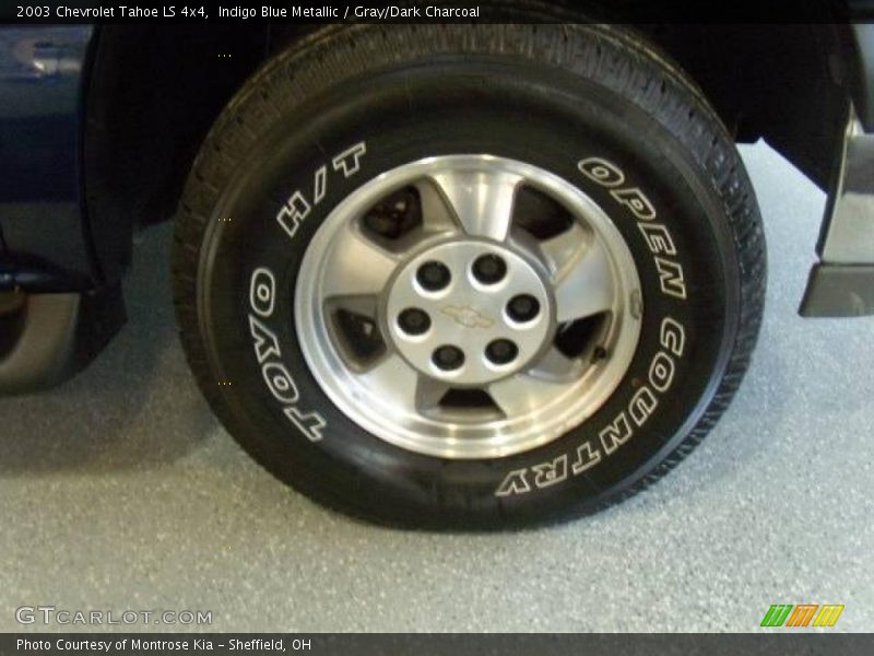 Indigo Blue Metallic / Gray/Dark Charcoal 2003 Chevrolet Tahoe LS 4x4