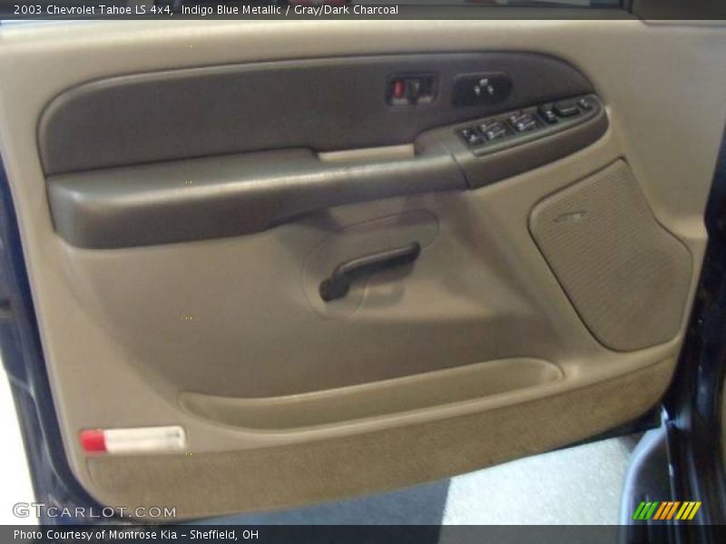 Indigo Blue Metallic / Gray/Dark Charcoal 2003 Chevrolet Tahoe LS 4x4