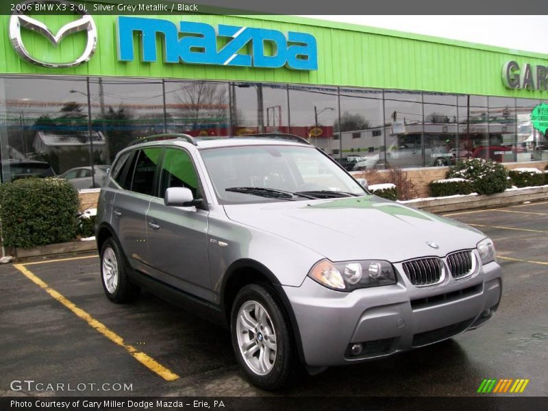 Silver Grey Metallic / Black 2006 BMW X3 3.0i