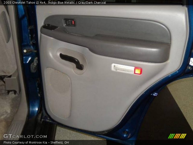 Indigo Blue Metallic / Gray/Dark Charcoal 2003 Chevrolet Tahoe LS 4x4
