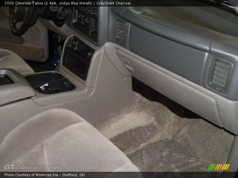Indigo Blue Metallic / Gray/Dark Charcoal 2003 Chevrolet Tahoe LS 4x4
