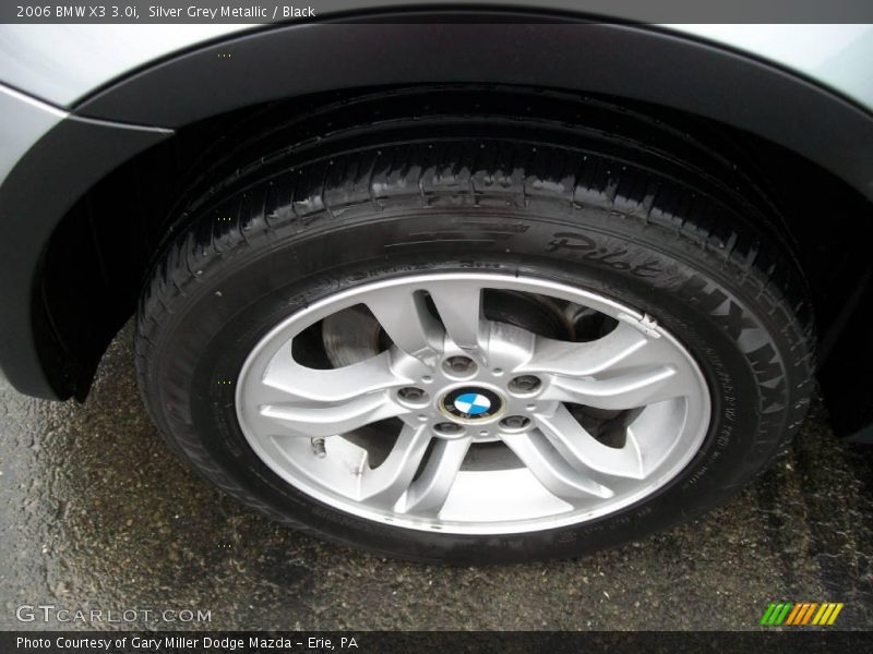 Silver Grey Metallic / Black 2006 BMW X3 3.0i