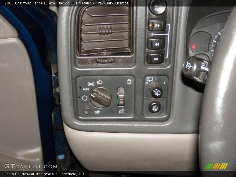 Indigo Blue Metallic / Gray/Dark Charcoal 2003 Chevrolet Tahoe LS 4x4