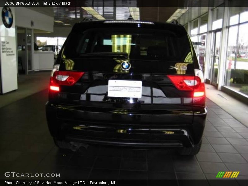 Jet Black / Black 2006 BMW X3 3.0i
