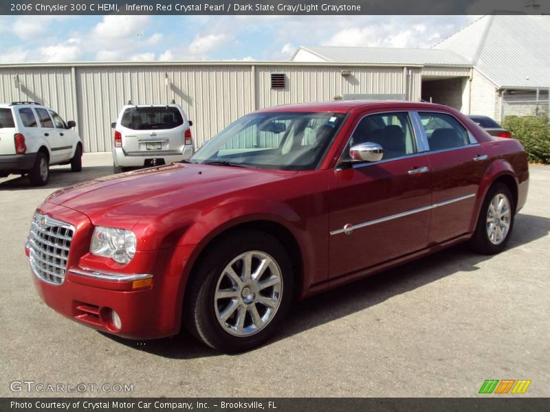 Inferno Red Crystal Pearl / Dark Slate Gray/Light Graystone 2006 Chrysler 300 C HEMI