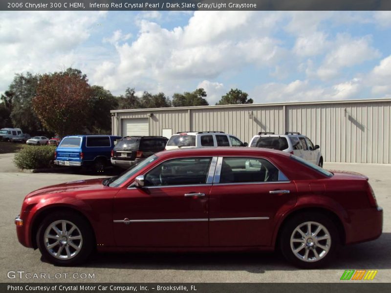 Inferno Red Crystal Pearl / Dark Slate Gray/Light Graystone 2006 Chrysler 300 C HEMI