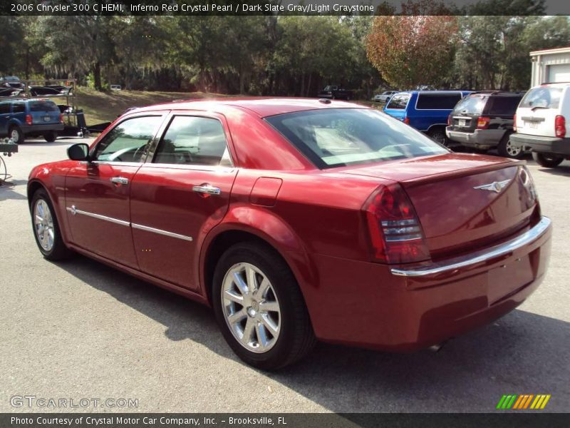 Inferno Red Crystal Pearl / Dark Slate Gray/Light Graystone 2006 Chrysler 300 C HEMI