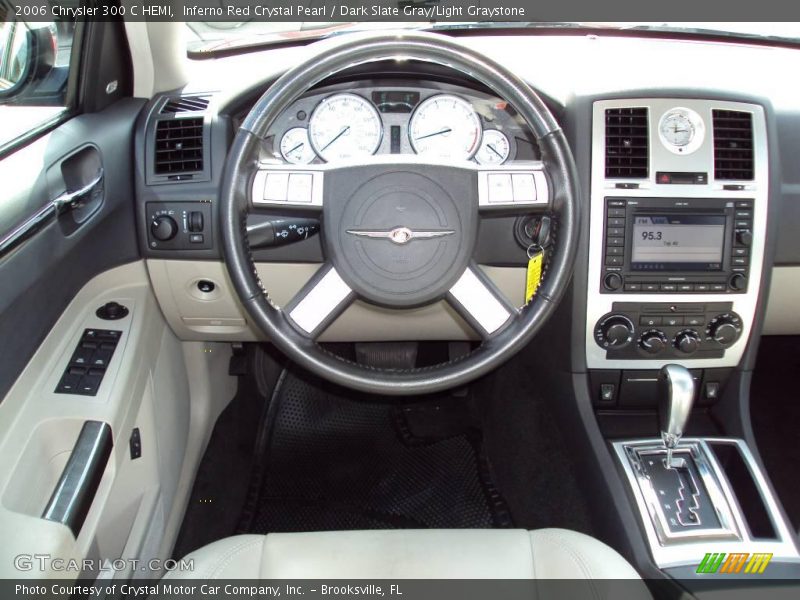 Inferno Red Crystal Pearl / Dark Slate Gray/Light Graystone 2006 Chrysler 300 C HEMI