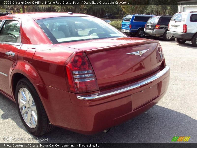 Inferno Red Crystal Pearl / Dark Slate Gray/Light Graystone 2006 Chrysler 300 C HEMI