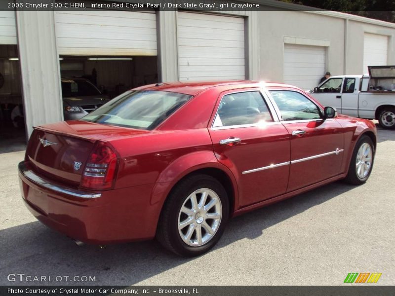 Inferno Red Crystal Pearl / Dark Slate Gray/Light Graystone 2006 Chrysler 300 C HEMI