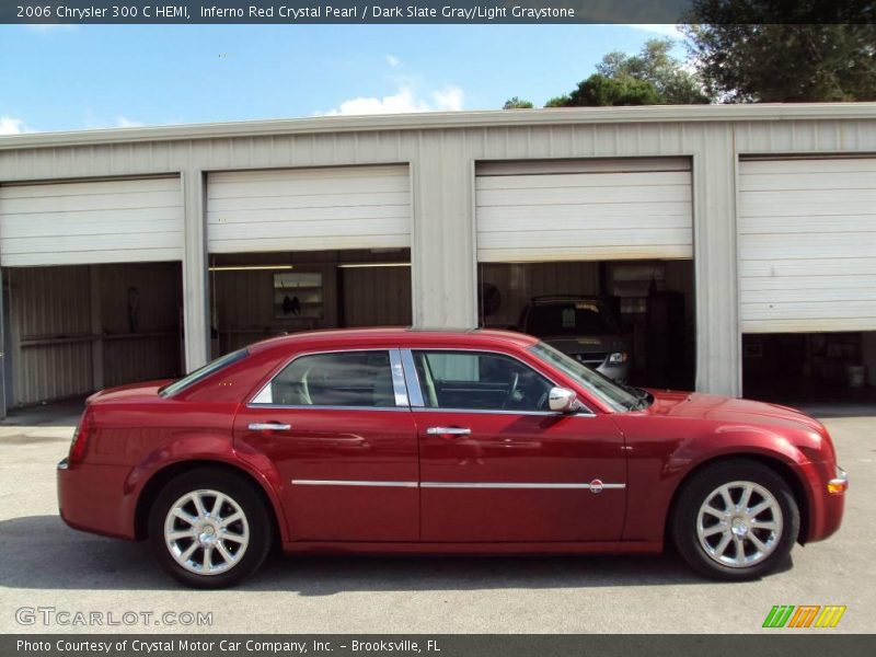 Inferno Red Crystal Pearl / Dark Slate Gray/Light Graystone 2006 Chrysler 300 C HEMI