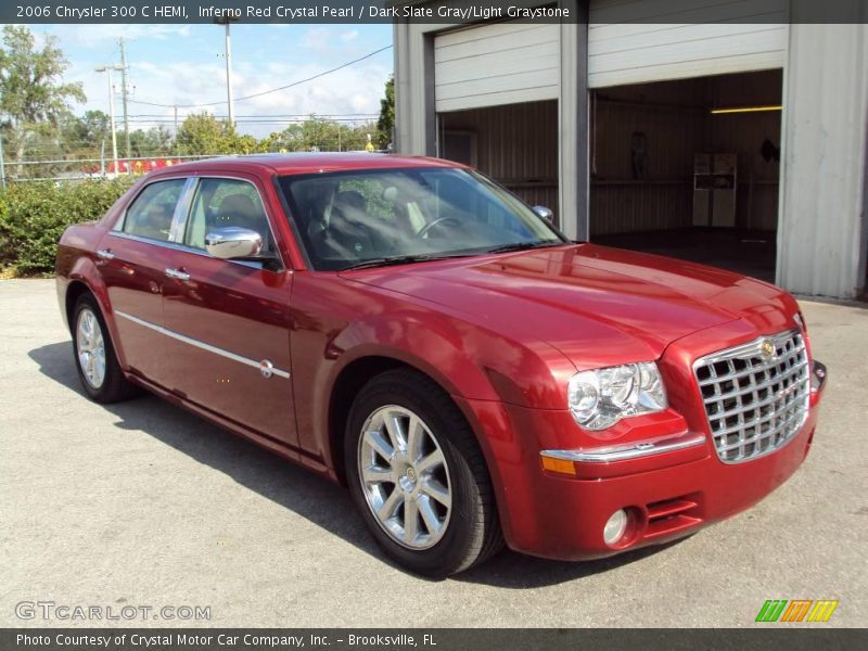 Inferno Red Crystal Pearl / Dark Slate Gray/Light Graystone 2006 Chrysler 300 C HEMI