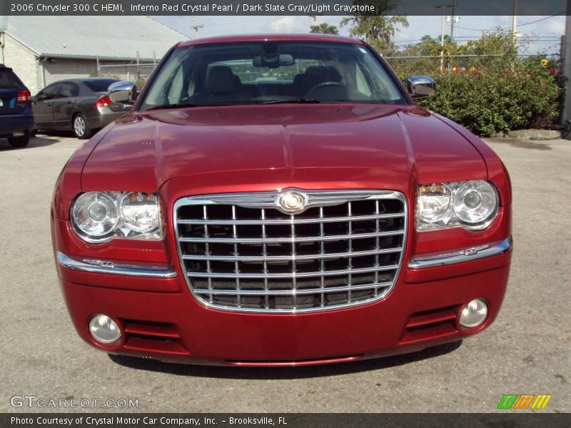 Inferno Red Crystal Pearl / Dark Slate Gray/Light Graystone 2006 Chrysler 300 C HEMI