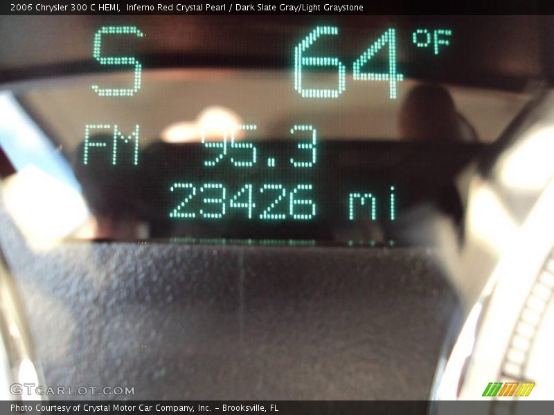 Inferno Red Crystal Pearl / Dark Slate Gray/Light Graystone 2006 Chrysler 300 C HEMI