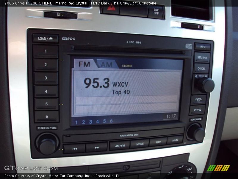 Inferno Red Crystal Pearl / Dark Slate Gray/Light Graystone 2006 Chrysler 300 C HEMI