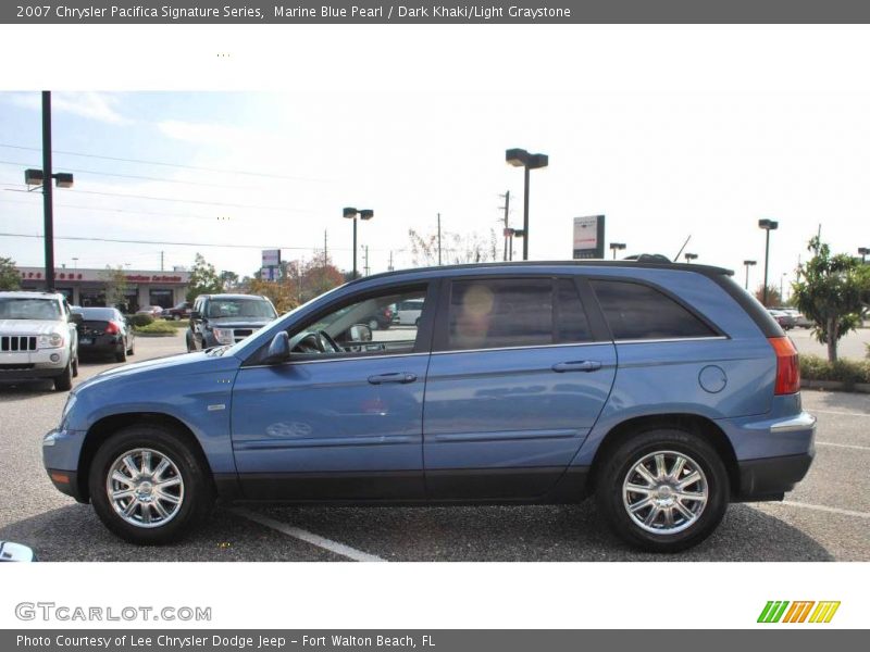 Marine Blue Pearl / Dark Khaki/Light Graystone 2007 Chrysler Pacifica Signature Series