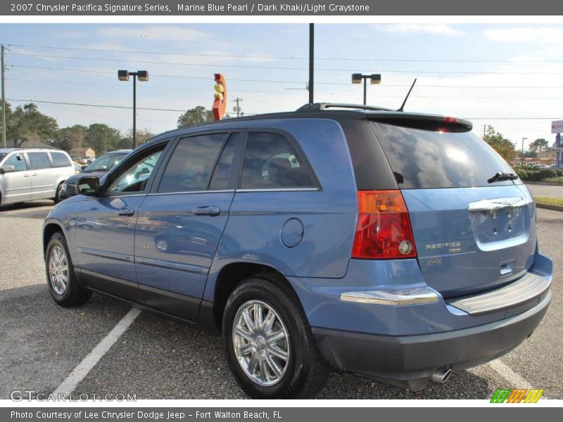 Marine Blue Pearl / Dark Khaki/Light Graystone 2007 Chrysler Pacifica Signature Series