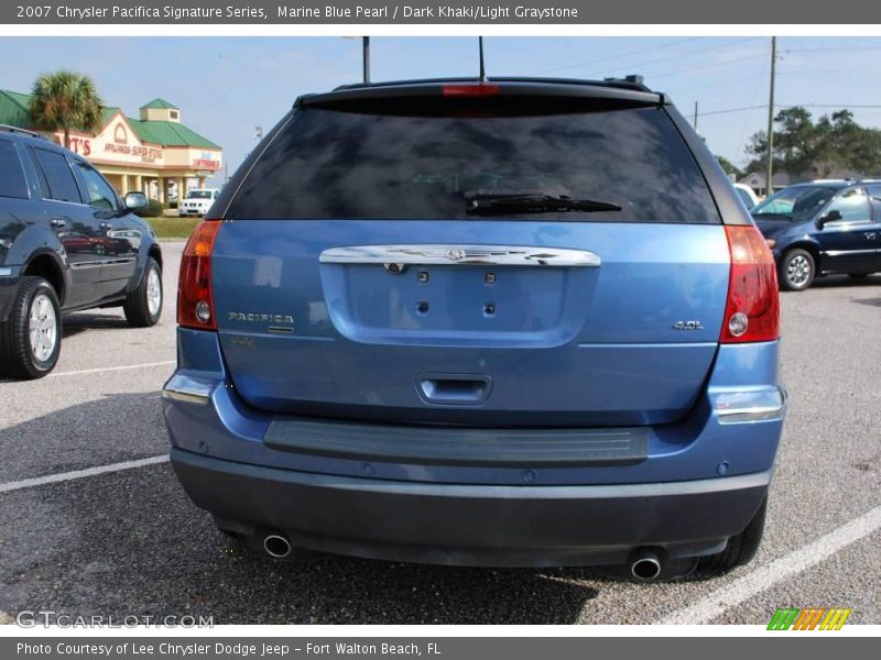 Marine Blue Pearl / Dark Khaki/Light Graystone 2007 Chrysler Pacifica Signature Series