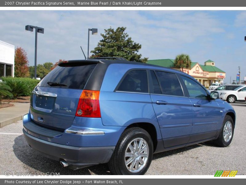 Marine Blue Pearl / Dark Khaki/Light Graystone 2007 Chrysler Pacifica Signature Series