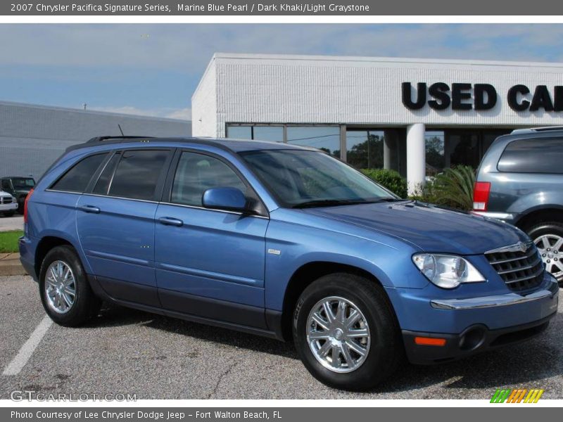Marine Blue Pearl / Dark Khaki/Light Graystone 2007 Chrysler Pacifica Signature Series