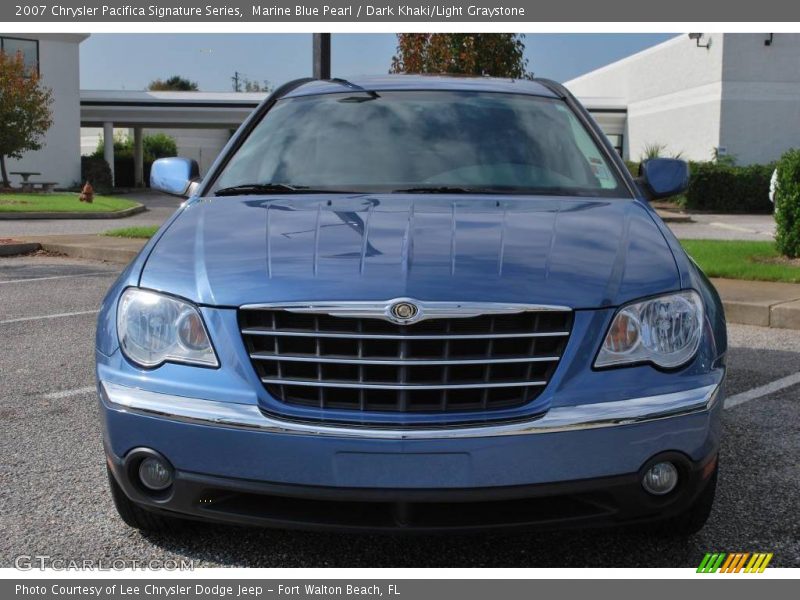 Marine Blue Pearl / Dark Khaki/Light Graystone 2007 Chrysler Pacifica Signature Series