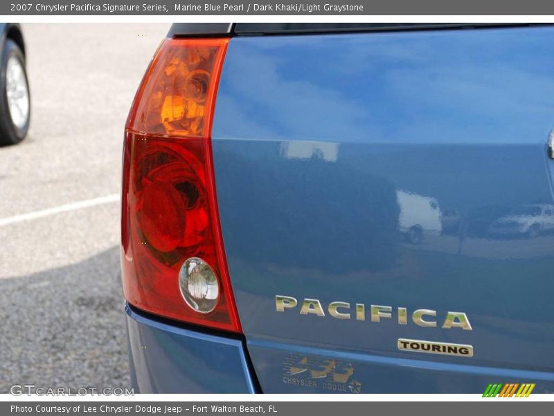 Marine Blue Pearl / Dark Khaki/Light Graystone 2007 Chrysler Pacifica Signature Series