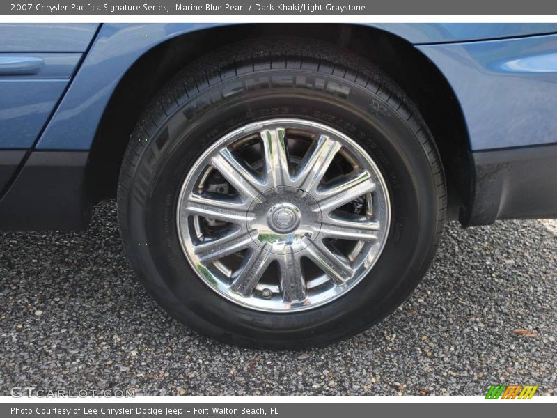 Marine Blue Pearl / Dark Khaki/Light Graystone 2007 Chrysler Pacifica Signature Series