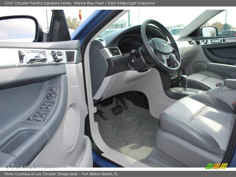Marine Blue Pearl / Dark Khaki/Light Graystone 2007 Chrysler Pacifica Signature Series
