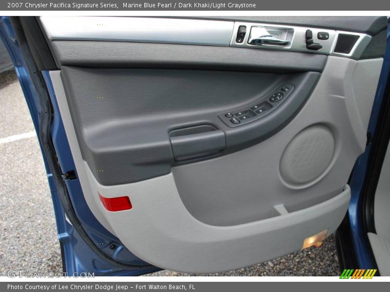 Marine Blue Pearl / Dark Khaki/Light Graystone 2007 Chrysler Pacifica Signature Series