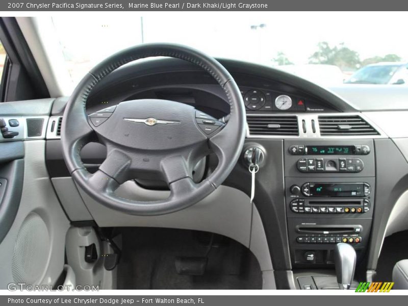 Marine Blue Pearl / Dark Khaki/Light Graystone 2007 Chrysler Pacifica Signature Series
