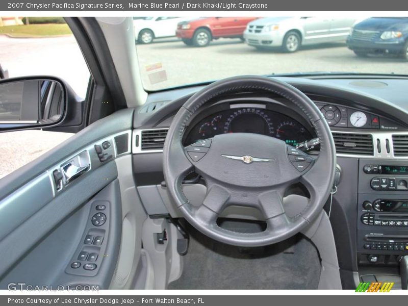 Marine Blue Pearl / Dark Khaki/Light Graystone 2007 Chrysler Pacifica Signature Series