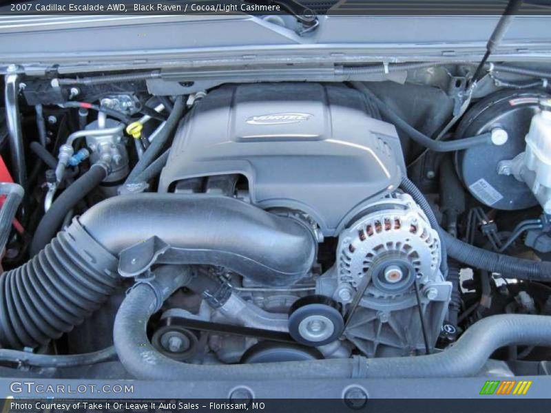 Black Raven / Cocoa/Light Cashmere 2007 Cadillac Escalade AWD