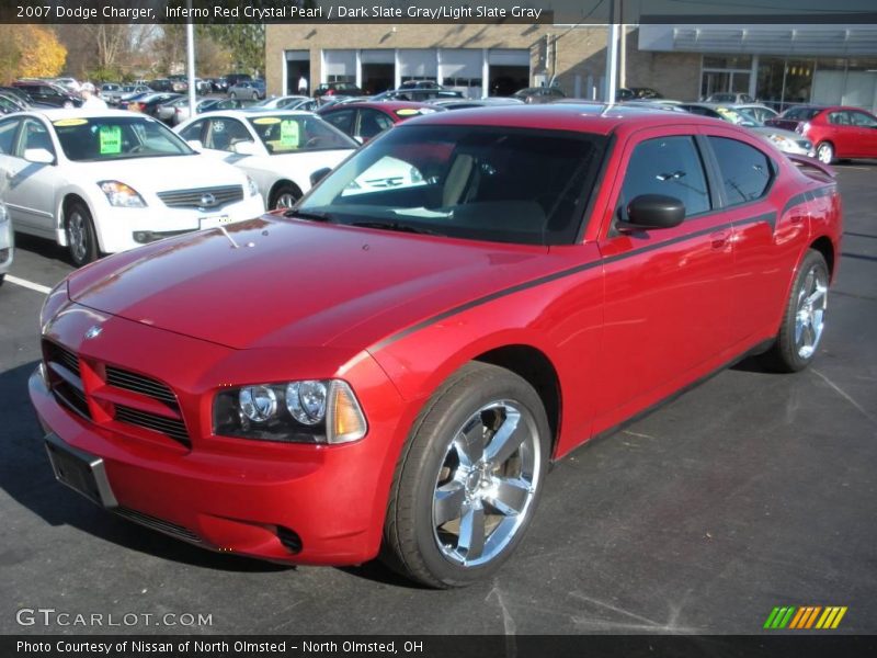 Inferno Red Crystal Pearl / Dark Slate Gray/Light Slate Gray 2007 Dodge Charger