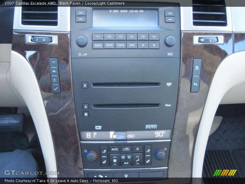 Black Raven / Cocoa/Light Cashmere 2007 Cadillac Escalade AWD