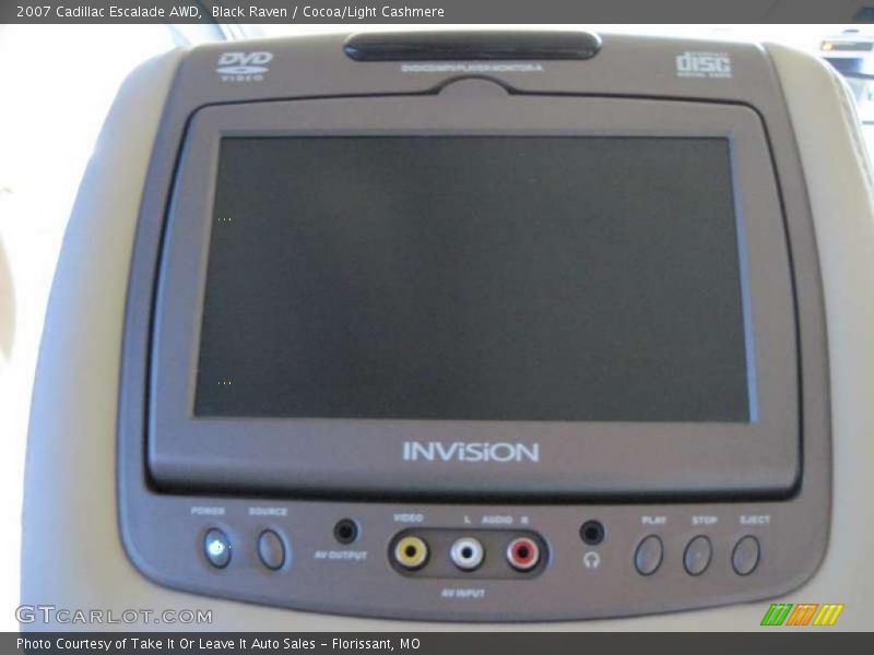 Black Raven / Cocoa/Light Cashmere 2007 Cadillac Escalade AWD