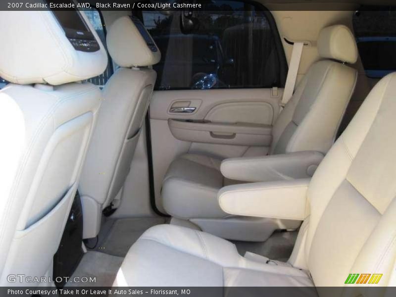Black Raven / Cocoa/Light Cashmere 2007 Cadillac Escalade AWD